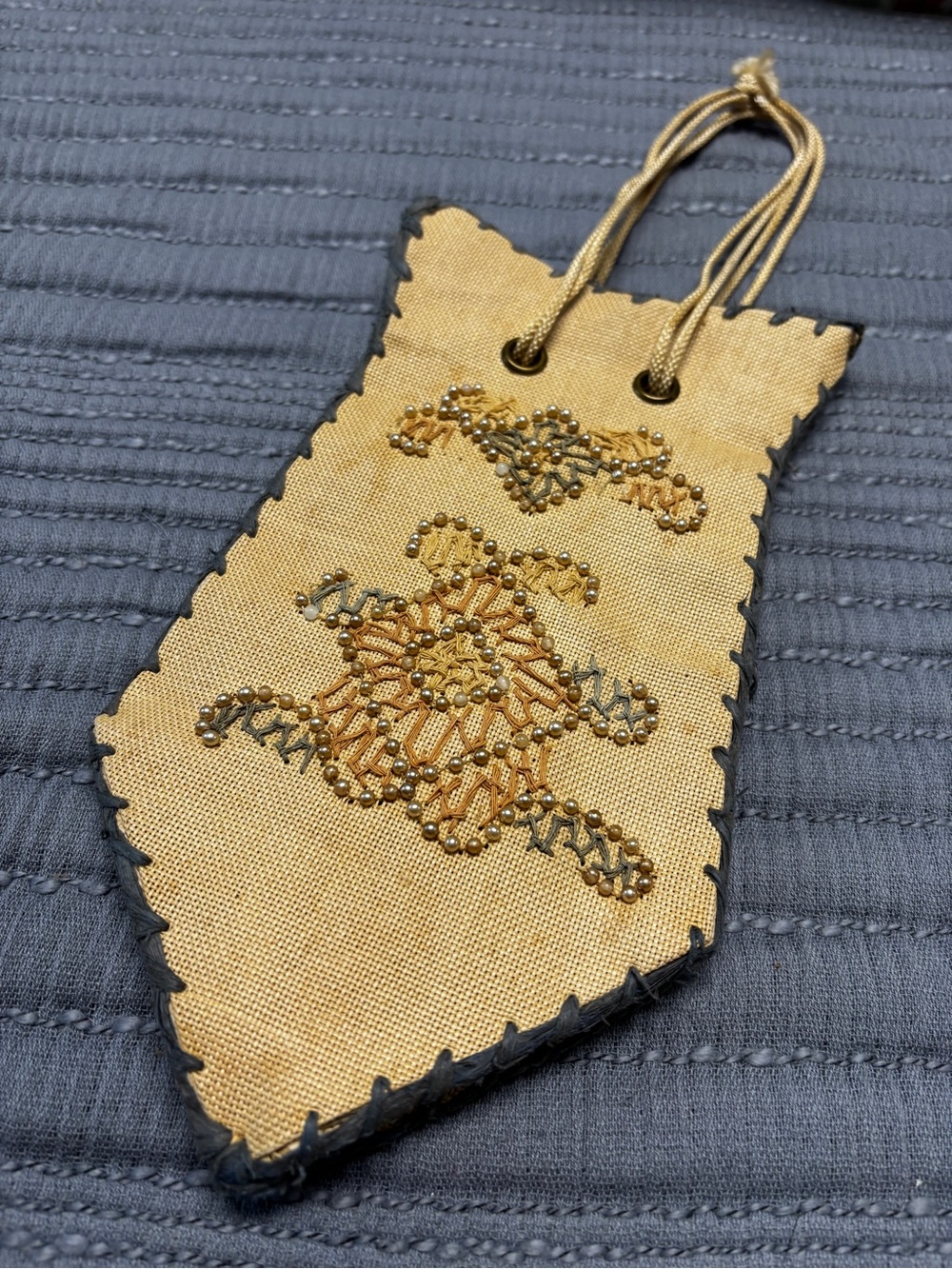 Vintage Embellished Made in Japan Beaded Tote Bag